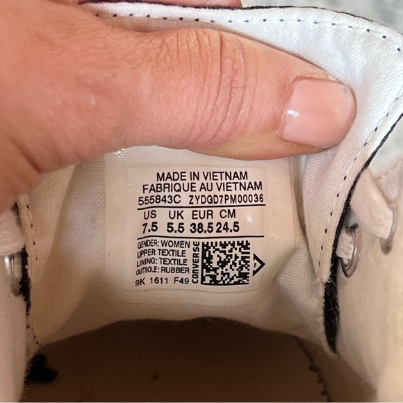 CONVERSE Chuck Taylor All Star Gemma 555843C Sneakers Shoes Women - Picture 5 of 5